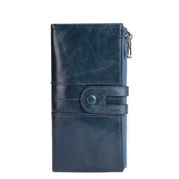 Retro Women's Leather Wallet Fashion Rfid Long Wallet - Image 5
