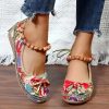 Women's Plus Size Ethnic Style Platform Sandals - Image 4