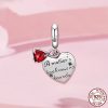 Mother's Day Double Love Card Pendant