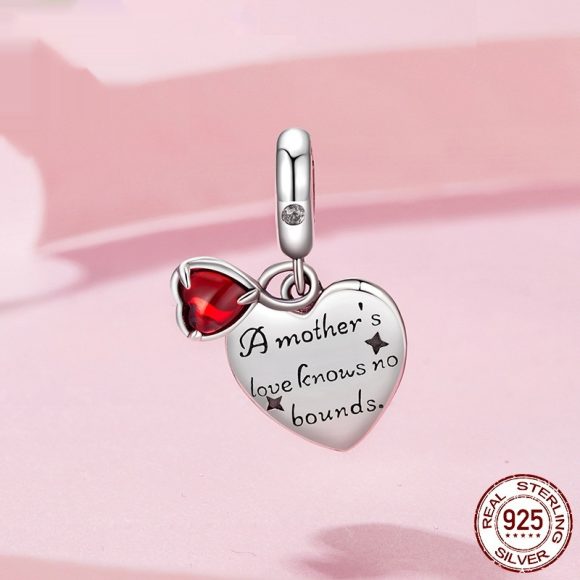 Mother's Day Double Love Card Pendant