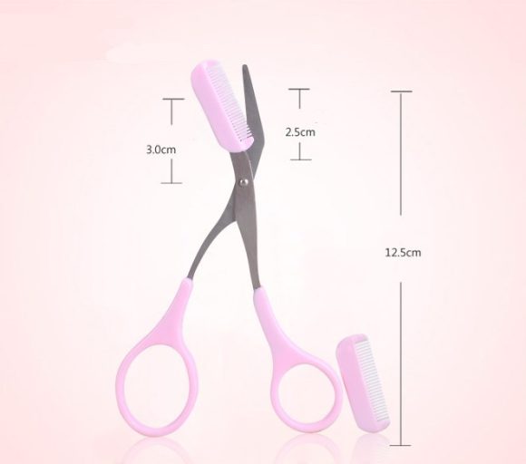 Beauty tools eyebrow scissors with eyebrow comb - Image 3