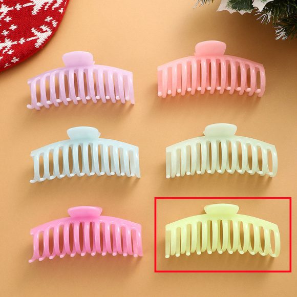 European And American Fluorescent Large Hair Claw Clip Female Headwear - Image 9