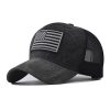 Men's Washed Distressed Breathable Embroidered Hat - Image 4