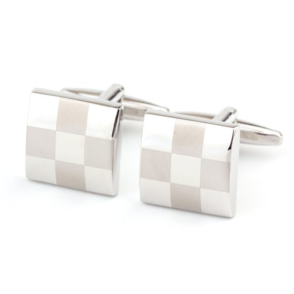 Square Plaid French Shirt Men's Cufflinks Cufflink - Image 5