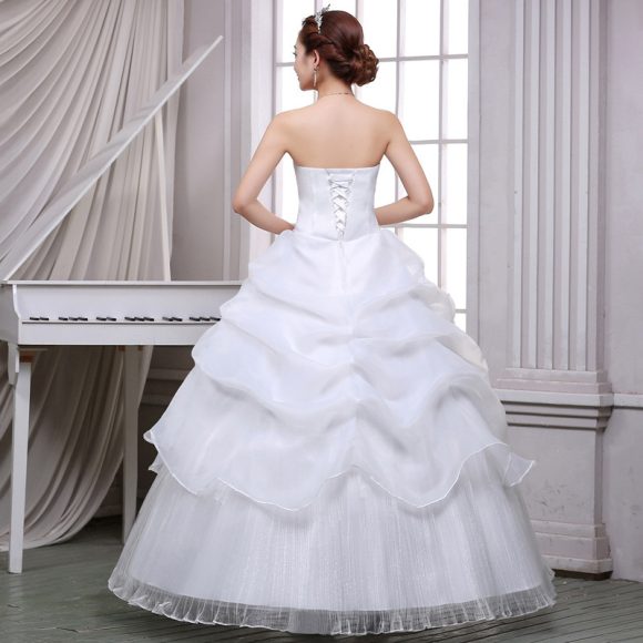 2021 summer new bride wedding dress fashion lace bra Qi simple Korean winter skirt - Image 2