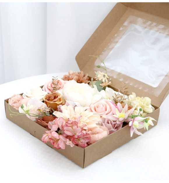 Flower Box Wedding Birthday Party Gift Wedding Bridesmaid Bridal Bouquet - Image 3
