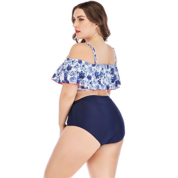 Women's printed plus size swimsuit - Image 3