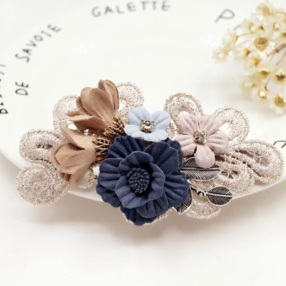 Handmade Bow Hair Accessories Barrettes Hair Ring Pearl Elegant Girl Headdress Flower - Image 10