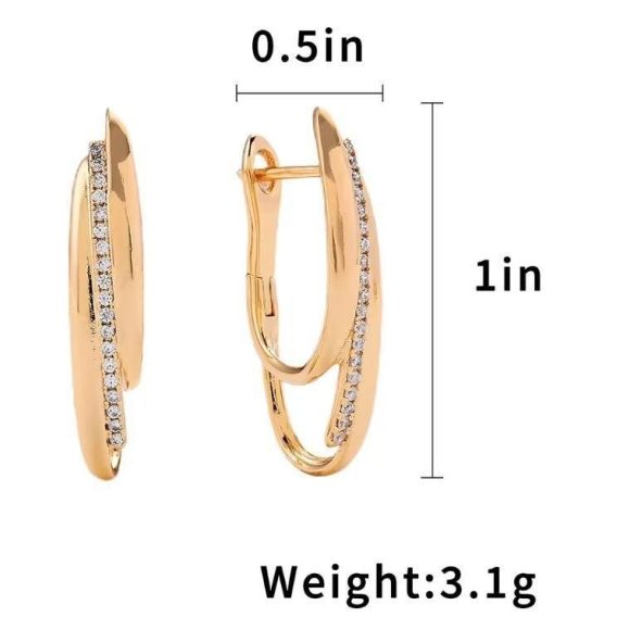 Splendid European And American Earrings Women's Elegant Zircon Earrings High-grade - Image 5