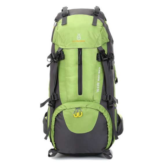 Mountaineering waterproof outdoor sports nylon bag Wild camping backpack Rainproof 60L mountaineering bag wholesale - Image 5