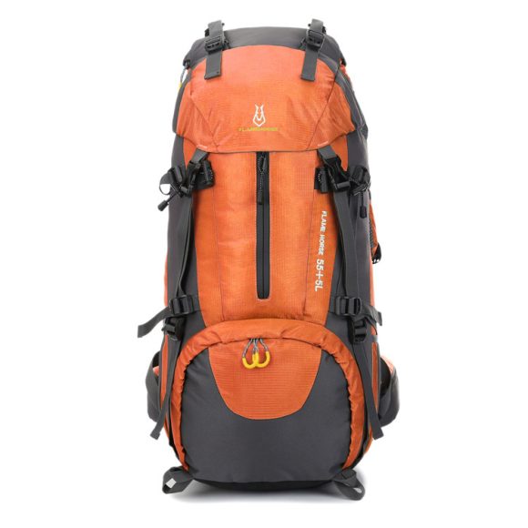 Mountaineering waterproof outdoor sports nylon bag Wild camping backpack Rainproof 60L mountaineering bag wholesale - Image 8