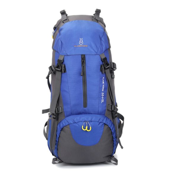 Mountaineering waterproof outdoor sports nylon bag Wild camping backpack Rainproof 60L mountaineering bag wholesale - Image 3