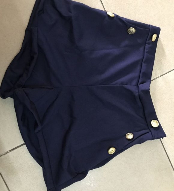 Hot sexy solid color button decorative shorts - Image 6