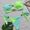 Sexy Crystal Diamond Bikini Detachable Chest Pad Splicing Chest Strap Split Swimsuit - Image 2