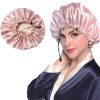 Shower Cap Soft Silk Dual-use Bath Cap Chemotherapy Cap - Image 3
