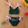 Summer Girl's Swimsuit Suit Fashion Girl's Color Matching Swimsuit - Image 4