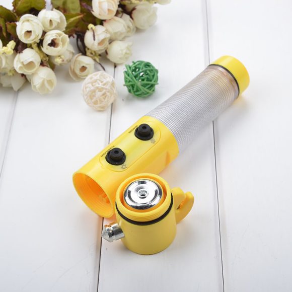 Car Auto LED Torch Flashlight Emergency Safety Hammer Belt Cutter Escape Tools - Image 3