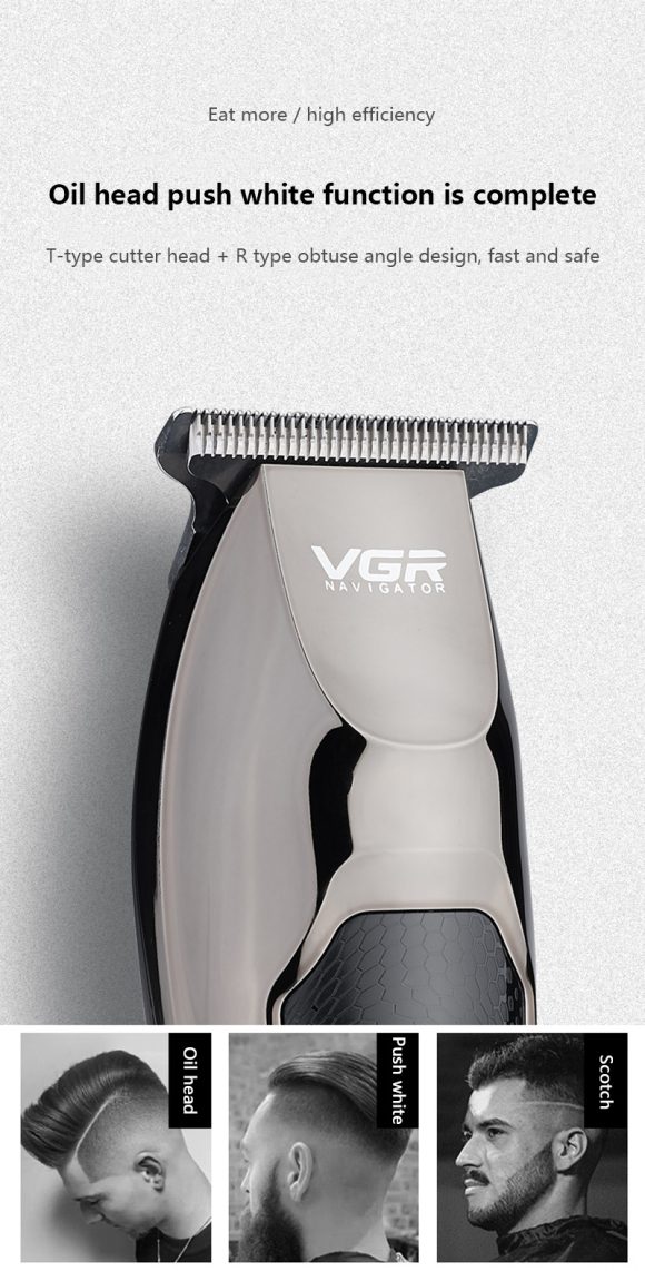 V30 Professional Waterproof Hair TrimmerDisplay Men's Hair Clipper Grooming Low Noise Clipper Titanium Ceramic Blade Adult Razor - Image 3