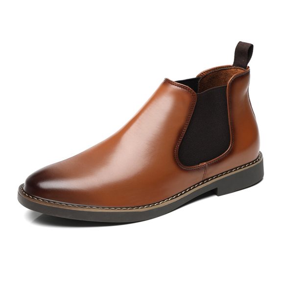 Formal Pointed-toe Leather Boots - Image 2