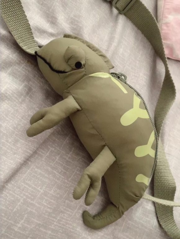 Cartoon Cute Green Lizard Bag Chameleon Children's Bags - Image 6