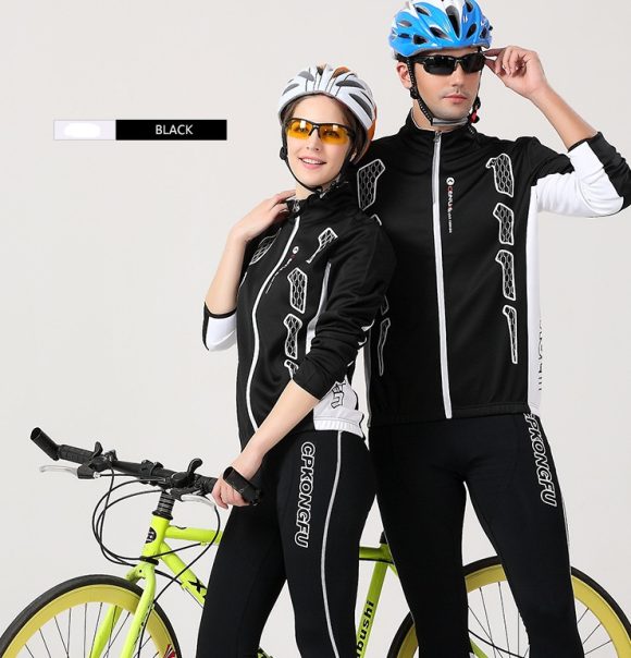 Spring and autumn bicycle Jersey long-sleeved suit men and women models mountain bike team version of clothes autumn and winter coat - Image 3