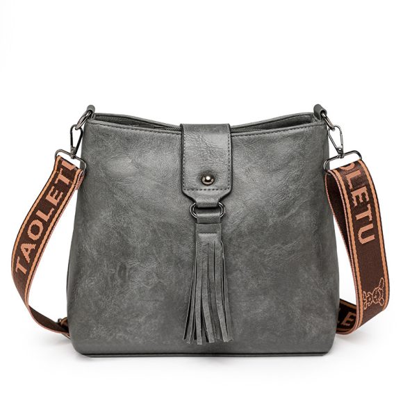 Retro Women's Leisure Bucket Bag Shoulder Messenger Bag - Image 2
