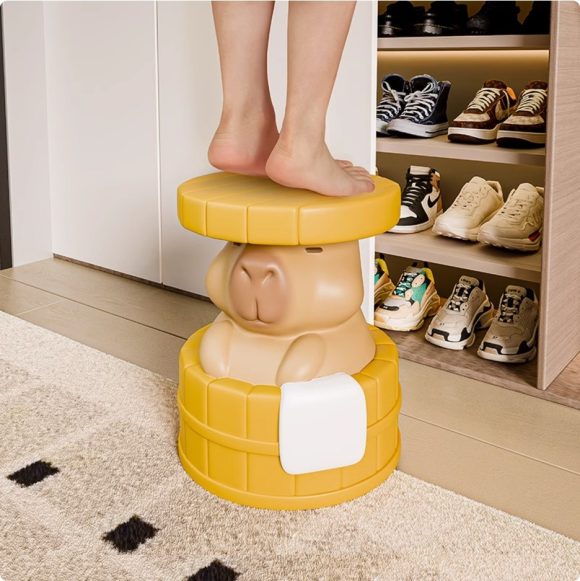 Capibala Creative Cute Entry Shoes Home Stool - Image 3