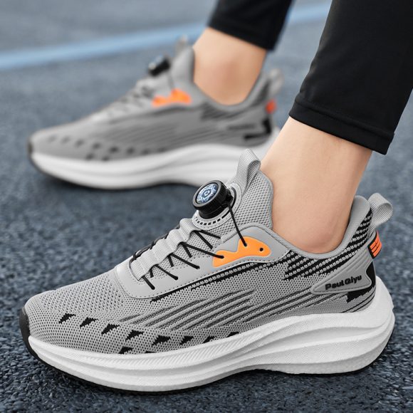Rotating Buckle Fly-kit Mesh Casual Sports Running Men's Shoes - Image 4