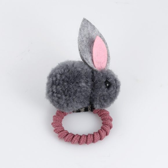 Hair ball rabbit hair ring - Image 7