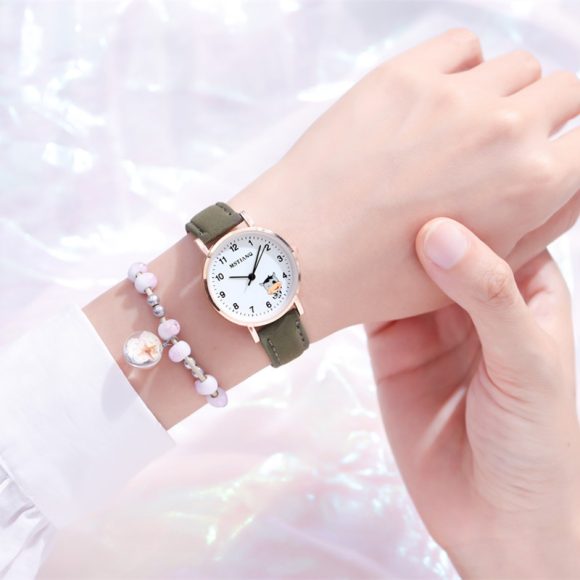 Waterproof Korean Cute Girlfriends Pointer Cartoon Electronic Quartz Watch - Image 7