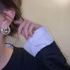 Round Full Diamond Earrings - Image 3