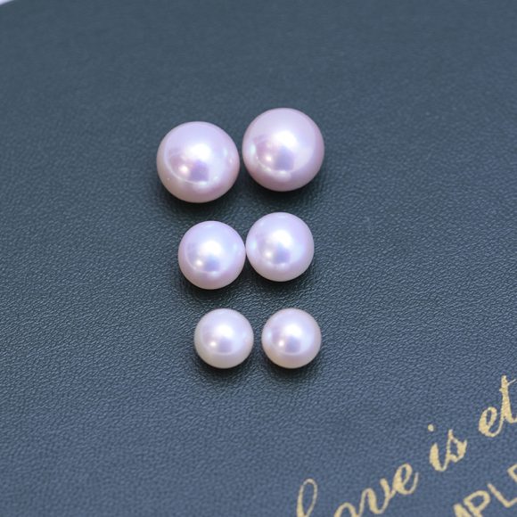 White Perfect Circle Strong Light Fine Micro Flaw Almost Flawless Pearl Bare Pearl - Image 2