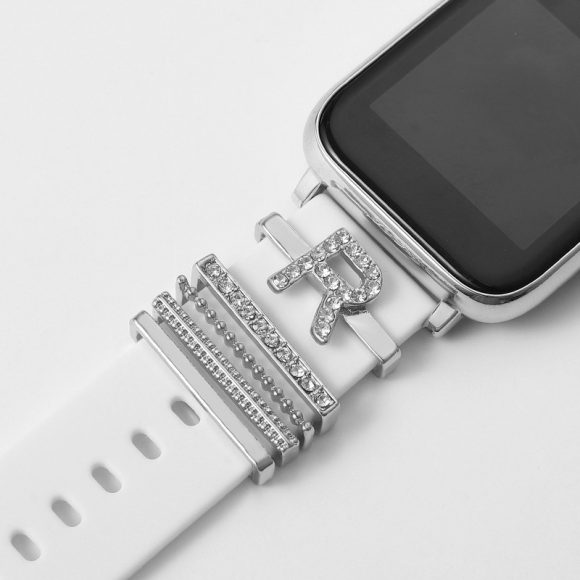 Suitable For Silicone Strap With Diamonds 26 English Letters Fashion Alloy Strap - Image 7