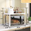Multi-functional Kitchen Microwave Oven Storage Double-layer Kitchen Seasoning Rack - Image 4