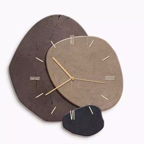New Chinese Style Dining Room Dining Table Hanging Painting Punch-free Wall Clock - Image 2