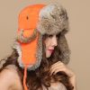 Men And Women Rabbit Fur Hat Couple Fur Skiing - Image 4