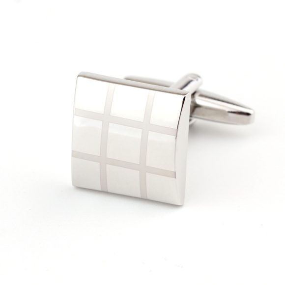 Square Plaid French Shirt Men's Cufflinks Cufflink - Image 10