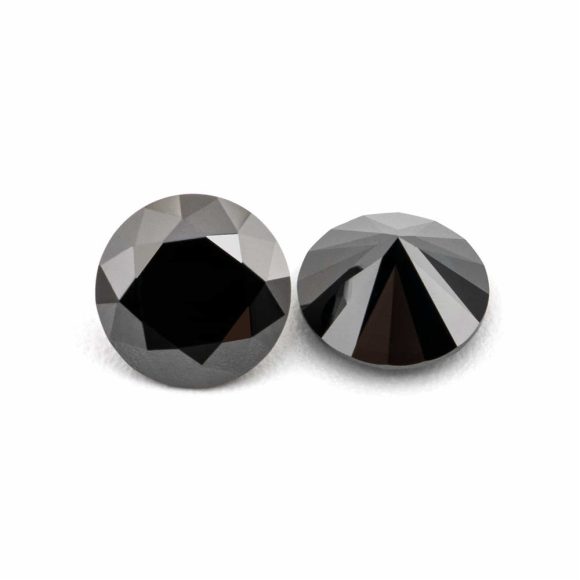 Primary Color Moissanite Round Eight Hearts And Eight Arrows Black Loose Diamond - Image 2
