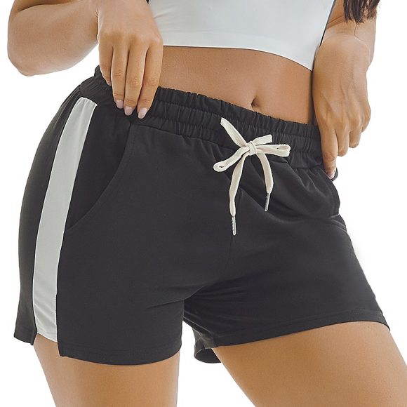 Summer Sports Shorts Gym Running Women Cycling Drawstring Shorts Workout - Image 6