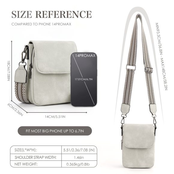 Adjustable Shoulder Strap Portable Mini Small Crossbody Bag - Image 3