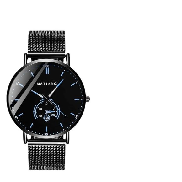 Trade Watch Stylish Black Technology Belt Refined Steel Korean Casual Calendar - Image 9