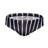 Low Rise Tight Vertical Stripes Beach Training Competition Swimsuit - Image 5