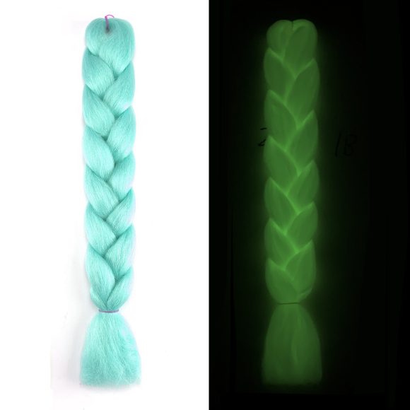 Luminous Fluorescent Chemical Fiber Wig Big Braid - Image 10
