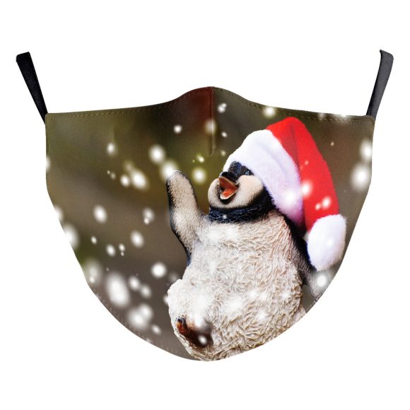 Christmas Digital Printing Double-layer Dust Mask - Image 9