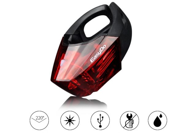 Bicycle Tail Light Safety Tail Light Night Riding Light - Image 3