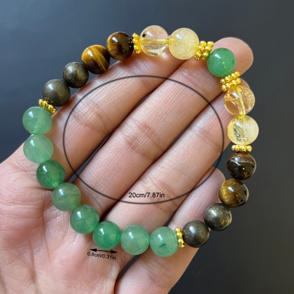 Green Beaded Bracelet - Image 7