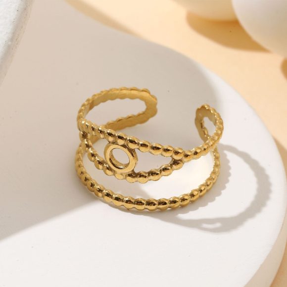 French Retro Stainless Steel Ring For Women - Image 4