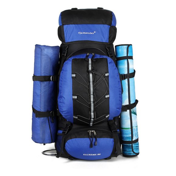 Factory wholesale professional sports 80L mountaineering bun outdoor travel exercise double shoulder bag hiking bag - Image 5