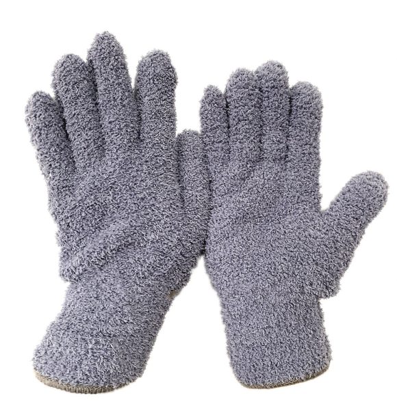 Half Velvet Comfortable Fine Fiber Dust Gloves - Image 4