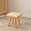 Solid Wood Personal Household Living Room Modern Minimalist Old-fashioned Small Bench - Image 2
